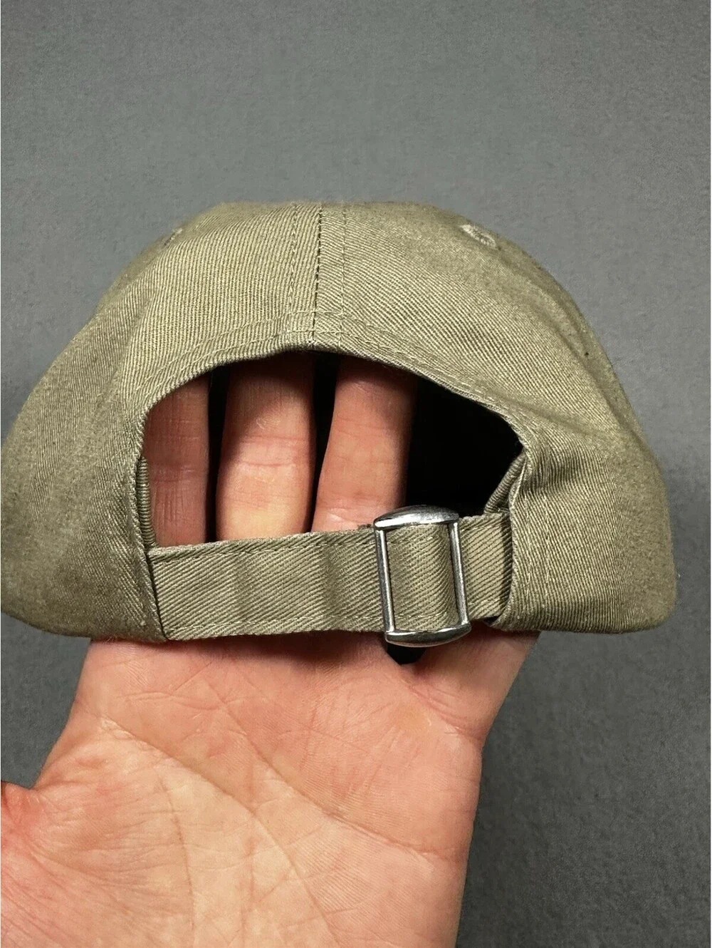 H&M Global Embroidered Dad Hat Tan Adjustable Strap Baseball Cap One Size